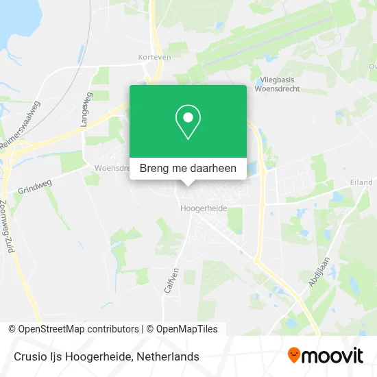 Crusio Ijs Hoogerheide kaart