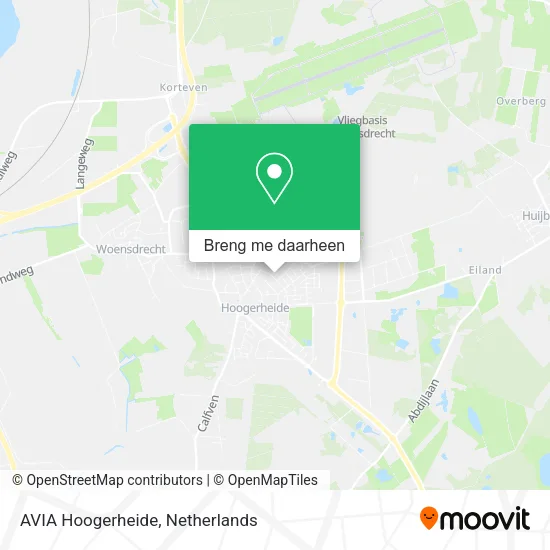 AVIA Hoogerheide kaart