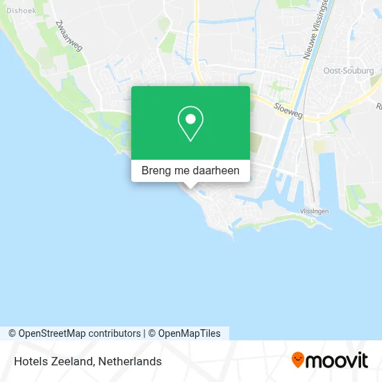 Hotels Zeeland kaart