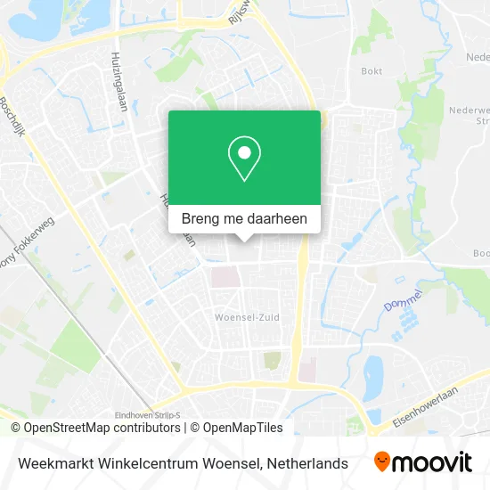 Weekmarkt Winkelcentrum Woensel kaart