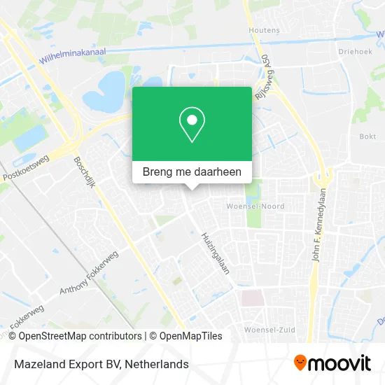 Mazeland Export BV kaart
