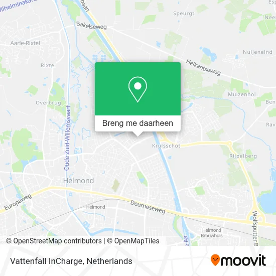 Vattenfall InCharge kaart