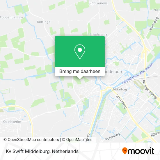 Kv Swift Middelburg kaart
