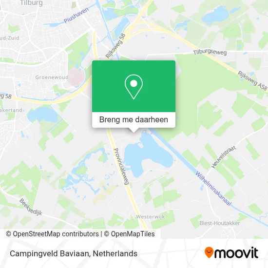 Campingveld Baviaan kaart