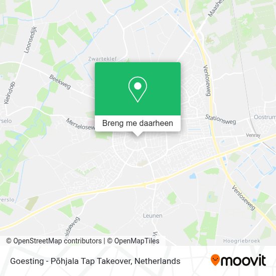Hoe kom je bij Goesting - Põhjala Tap Takeover in Venray met bus of trein?