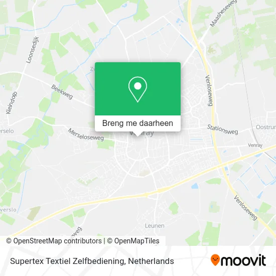 Supertex Textiel Zelfbediening kaart