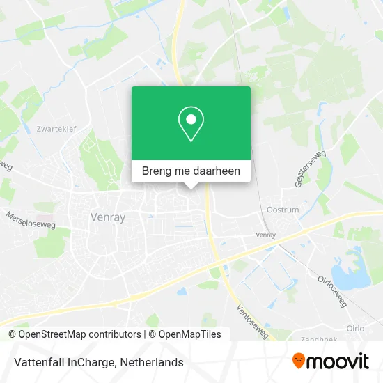 Vattenfall InCharge kaart