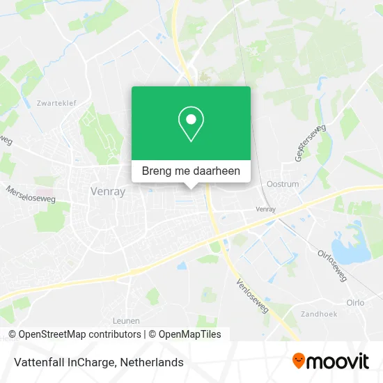 Vattenfall InCharge kaart