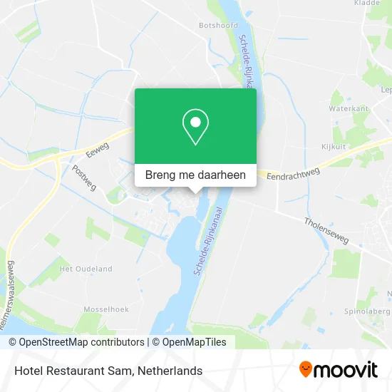 Hotel Restaurant Sam kaart