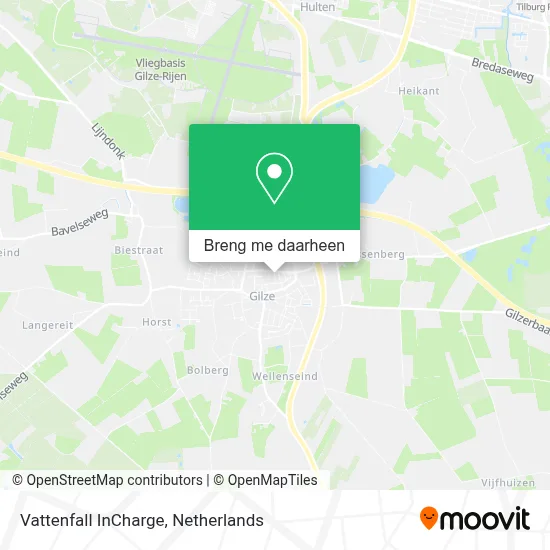 Vattenfall InCharge kaart