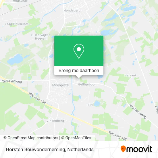 Horsten Bouwonderneming kaart