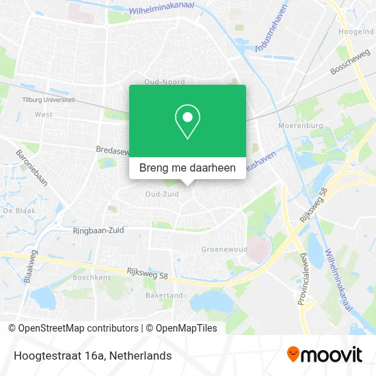 Hoogtestraat 16a kaart