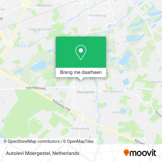 Autolevi Moergestel kaart