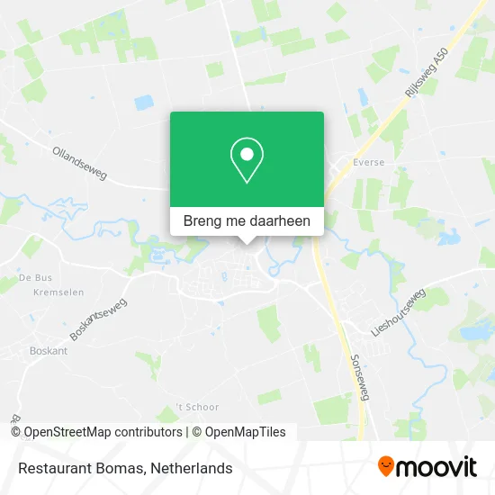 Restaurant Bomas kaart