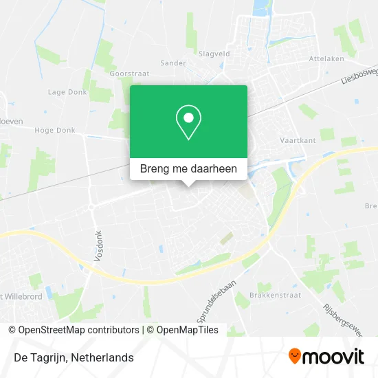 De Tagrijn kaart