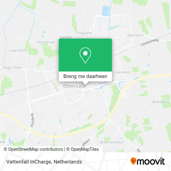 Vattenfall InCharge kaart