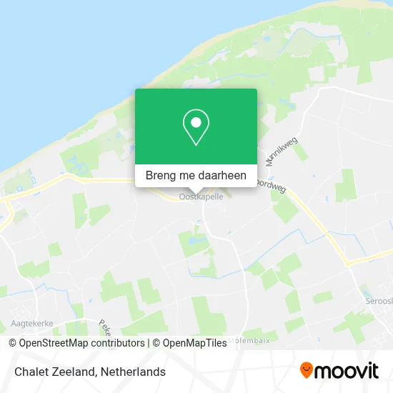 Chalet Zeeland kaart