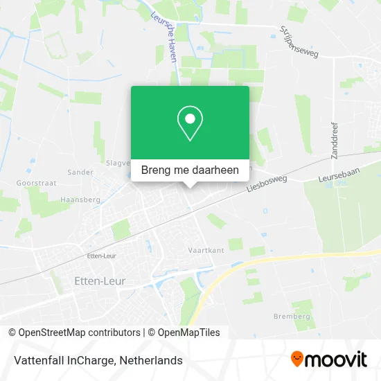 Vattenfall InCharge kaart