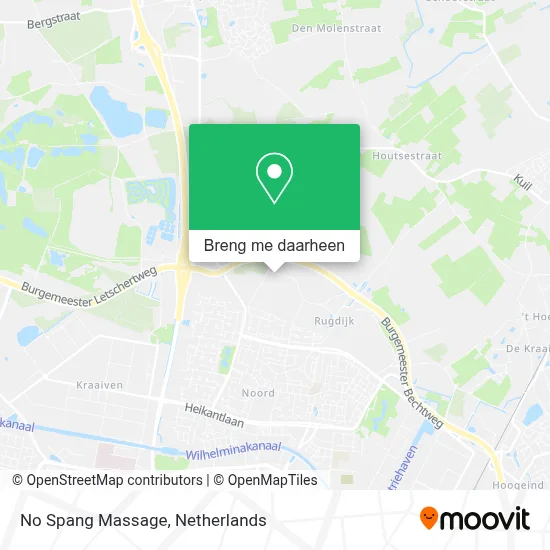 No Spang Massage kaart