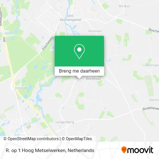 R. op 't Hoog Metselwerken kaart