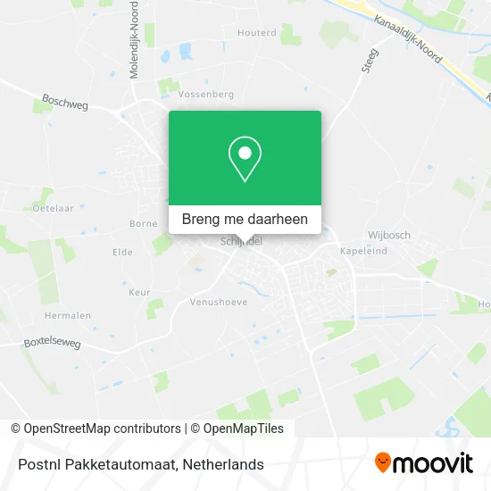 Postnl Pakketautomaat kaart