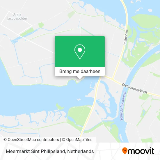 Meermarkt Sint Philipsland kaart