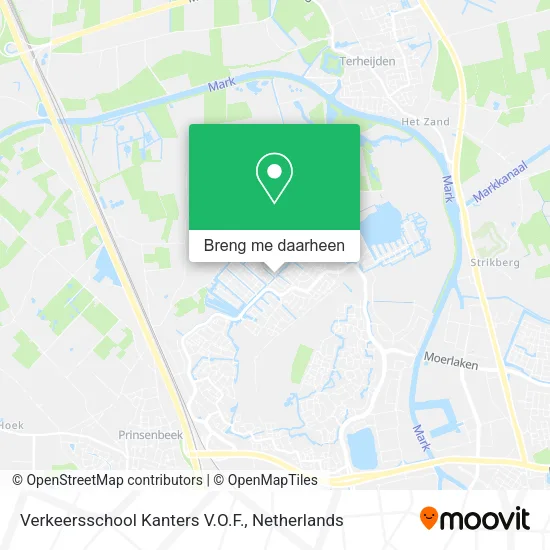 Verkeersschool Kanters V.O.F. kaart