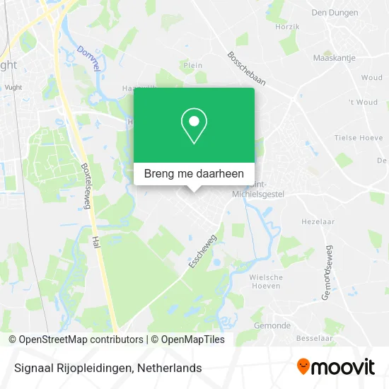 Signaal Rijopleidingen kaart