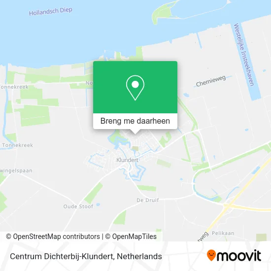Centrum Dichterbij-Klundert kaart