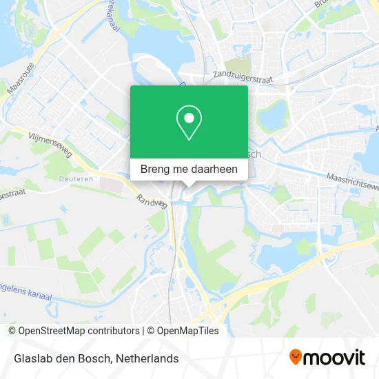 Glaslab den Bosch kaart