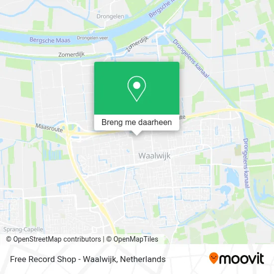 Free Record Shop - Waalwijk kaart