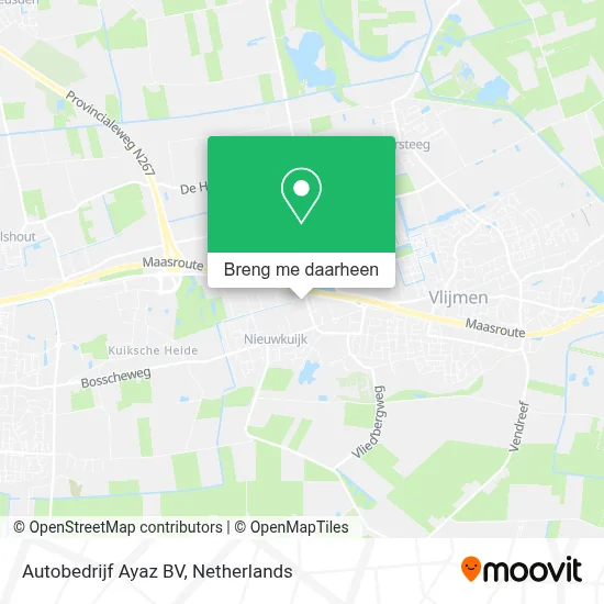 Autobedrijf Ayaz BV kaart