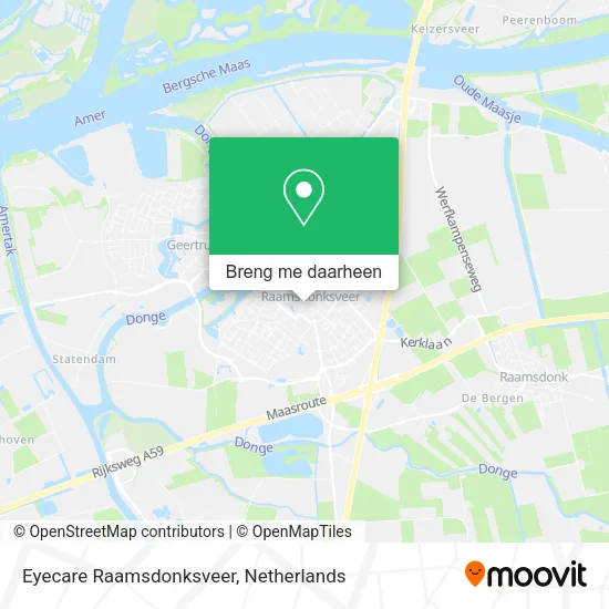 Eyecare Raamsdonksveer kaart
