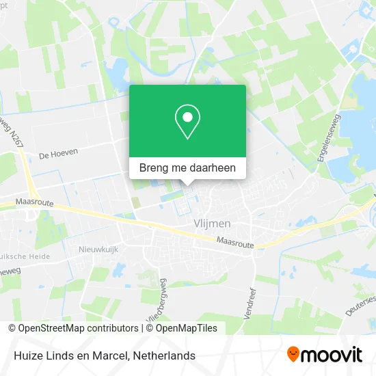 Huize Linds en Marcel kaart