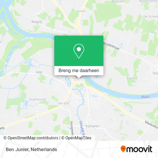 Ben Junier kaart