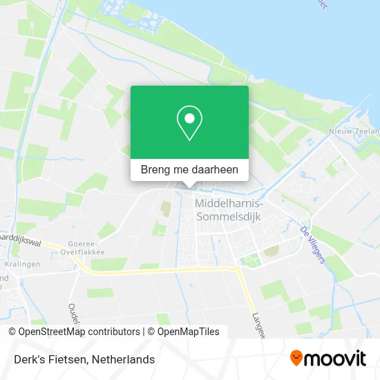 Derk's Fietsen kaart