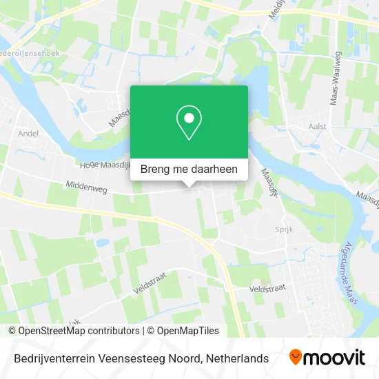 Bedrijventerrein Veensesteeg Noord kaart