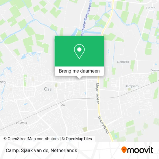 Camp, Sjaak van de kaart