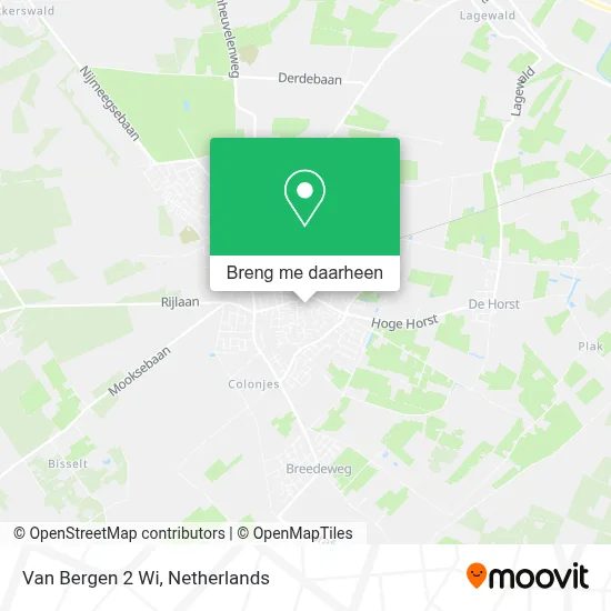 Van Bergen 2 Wi kaart