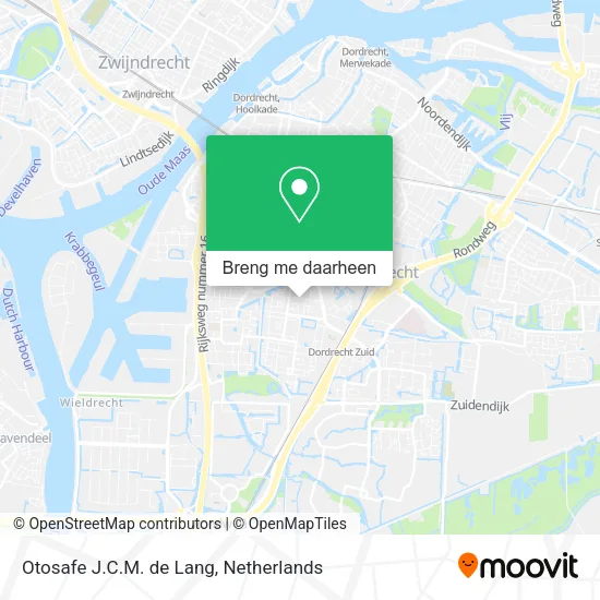 Otosafe J.C.M. de Lang kaart