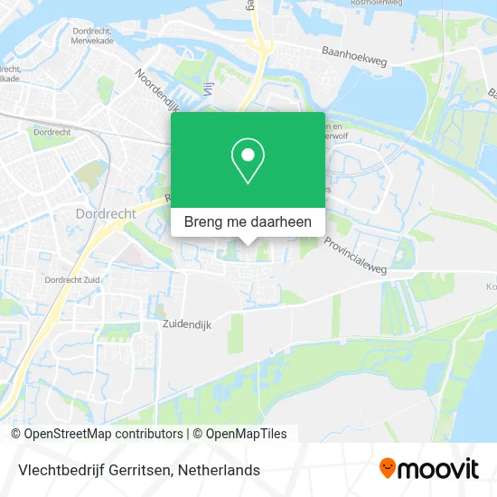Vlechtbedrijf Gerritsen kaart