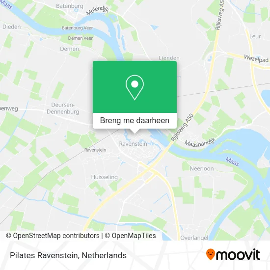 Pilates Ravenstein kaart
