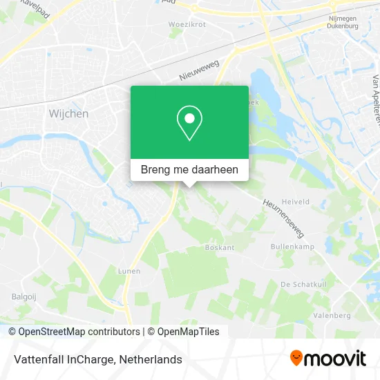 Vattenfall InCharge kaart