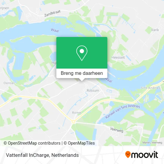Vattenfall InCharge kaart