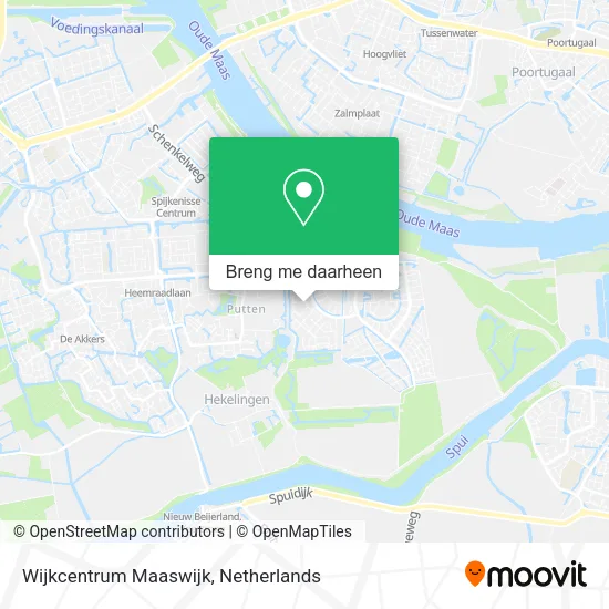 Wijkcentrum Maaswijk kaart