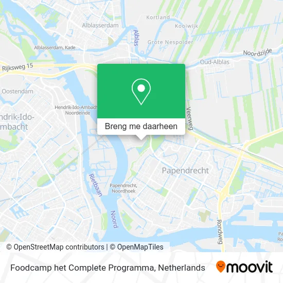 Foodcamp het Complete Programma kaart
