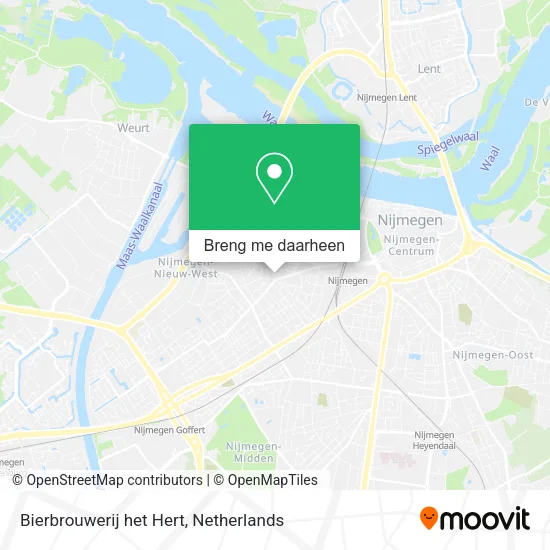 Bierbrouwerij het Hert kaart