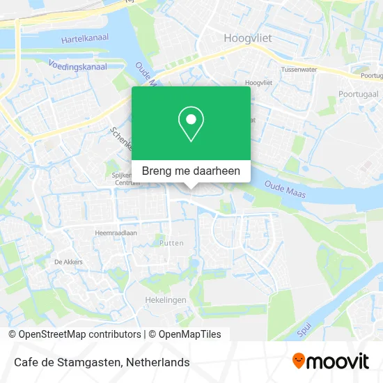 Cafe de Stamgasten kaart