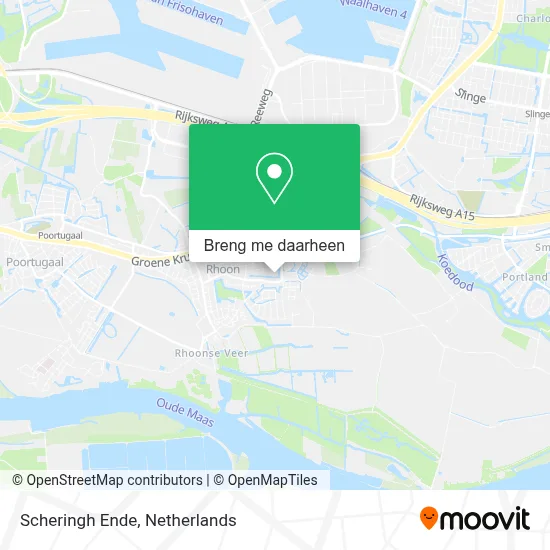 Scheringh Ende kaart