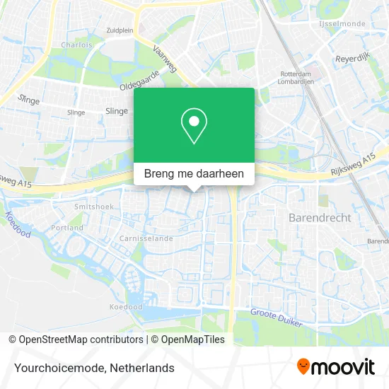 Yourchoicemode kaart